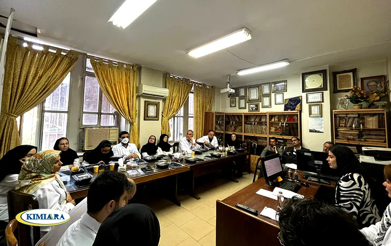 A scientific morning related to symptomatic and asymptomatic hyperuricemia and its prevalence in Iran and the world was held on June 27, 2024, in Tehran's Emam khomeini Hospital by Kimiaara Company 1 مورنینگ علمی فبیکس بیمارستان امام